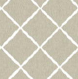 A-Street Prints 2785-24812 Linen Ikat Trellis Wallpaper