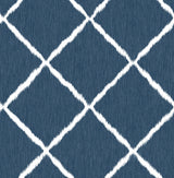 A-Street Prints 2785-24813 Indigo Ikat Trellis Wallpaper