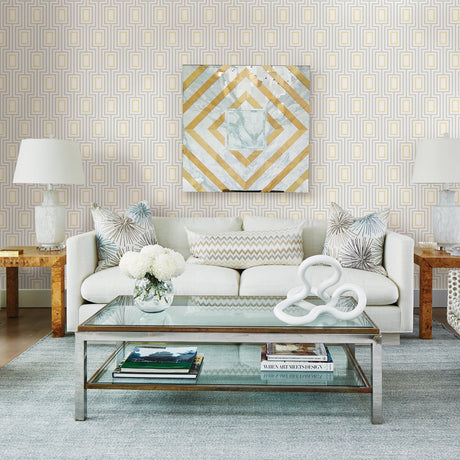 A-Street Prints 2785-24838 Citrine Metro Mod Wallpaper