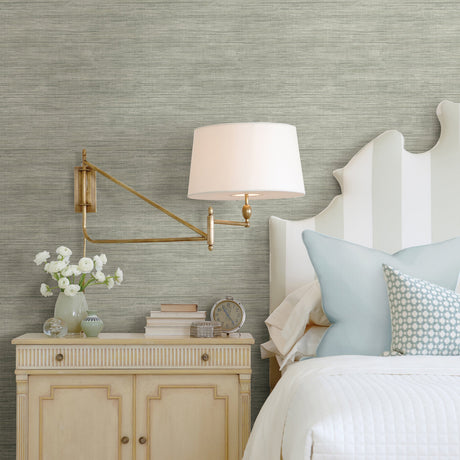 A-Street Prints 2785-24859 Graphite Faux Grass Wallpaper