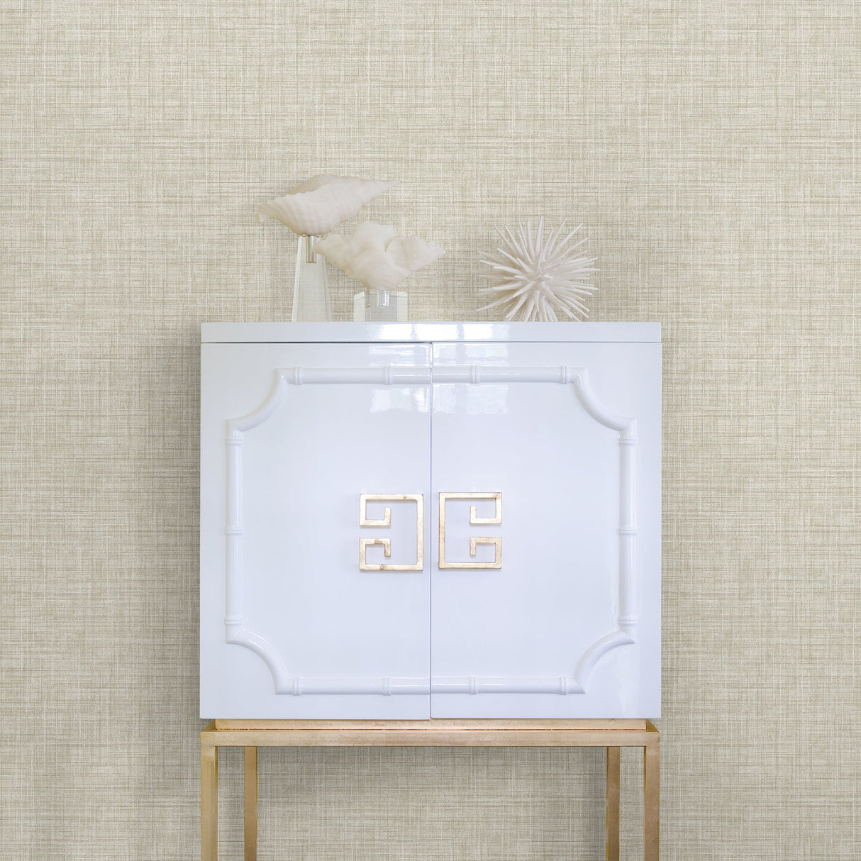 A-Street Prints 2793-24273 Poise Beige Linen Wallpaper