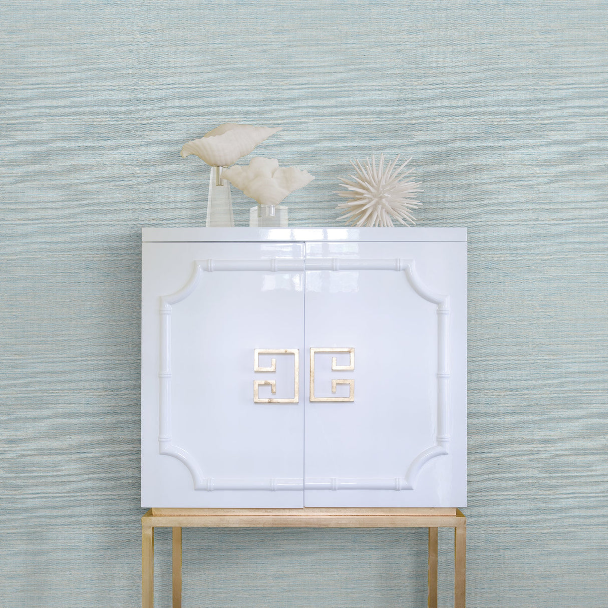 A-Street Prints 2793-24283 Lilt Blue Faux Grasscloth Wallpaper