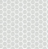 A-Street Prints 2793-24712 Aura Grey Honeycomb Wallpaper