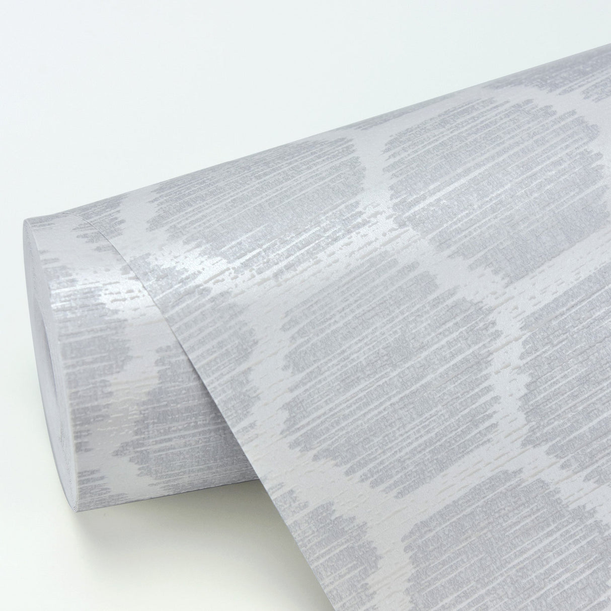A-Street Prints 2793-24713 Aura Platinum Honeycomb Wallpaper