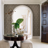 A-Street Prints 2793-24717 Blissful Brown Harlequin Wallpaper