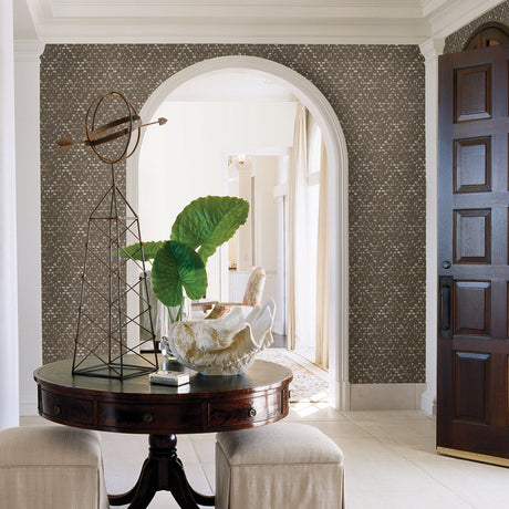 A-Street Prints 2793-24717 Blissful Brown Harlequin Wallpaper