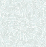 A-Street Prints 2793-24718 Daydream Blue Abstract Floral Wallpaper