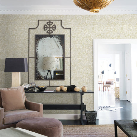 A-Street Prints 2793-24720 Daydream Honey Abstract Floral Wallpaper
