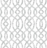 A-Street Prints 2793-24722 Ethereal Silver Trellis Wallpaper
