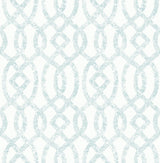 A-Street Prints 2793-24723 Ethereal Sky Blue Trellis Wallpaper