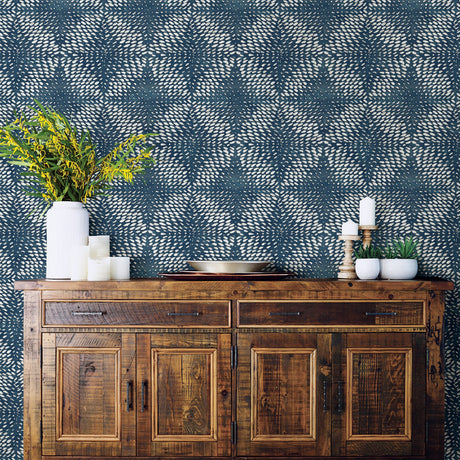 A-Street Prints 2793-24727 Ethos Sapphire Abstract Wallpaper