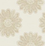 A-Street Prints 2793-24745 Sol Light Brown Medallion Wallpaper
