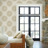 A-Street Prints 2793-24745 Sol Light Brown Medallion Wallpaper