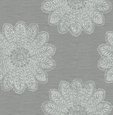 A-Street Prints 2793-24746 Sol Slate Medallion Wallpaper