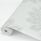 A-Street Prints 2793-24747 Sol Light Grey Medallion Wallpaper