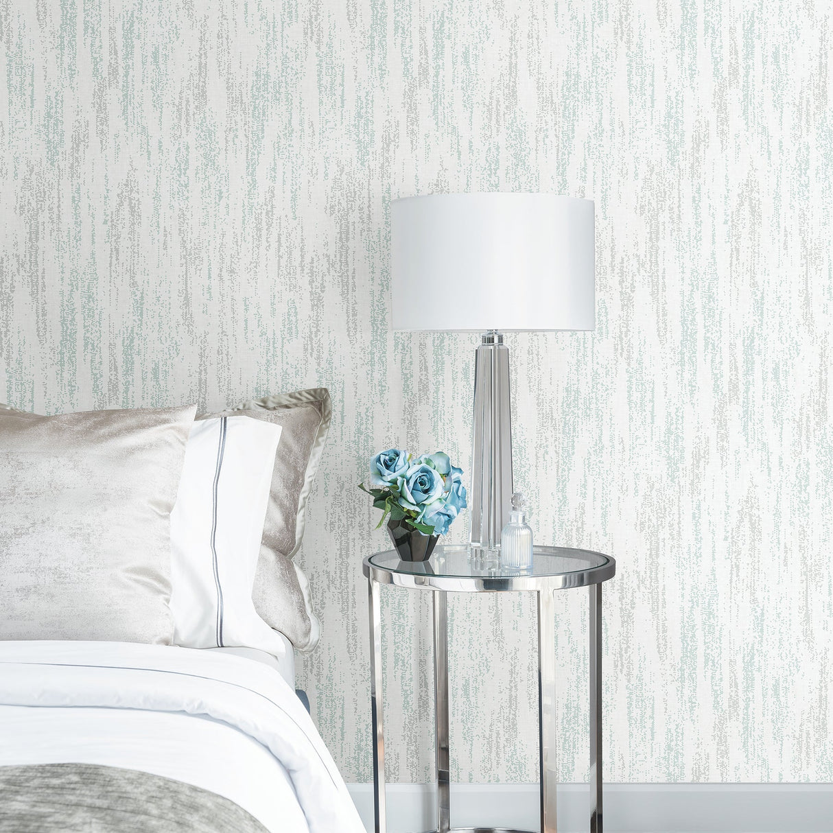 A-Street Prints 2793-24749 Wisp Seafoam Texture Wallpaper