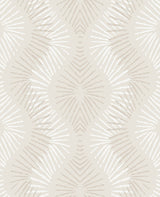 A-Street Prints 2793-87326 Feliz Platinum Beaded Ogee Wallpaper