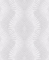 A-Street Prints 2793-87327 Feliz Silver Beaded Ogee Wallpaper
