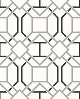 Advantage 2809-87705 Dauphin Off-White Lattice Wallpaper