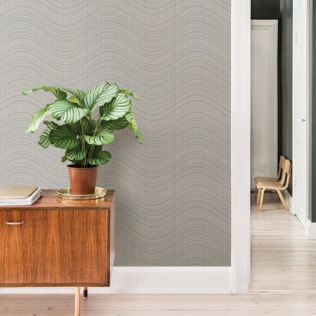 Advantage 2809-IH18004 Prudence Taupe Wave Wallpaper