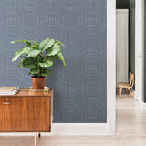 Advantage 2809-IH18006 Prudence Slate Wave Wallpaper