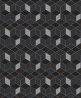 Advantage 2809-IH18107 Joanne Charcoal Blox Wallpaper