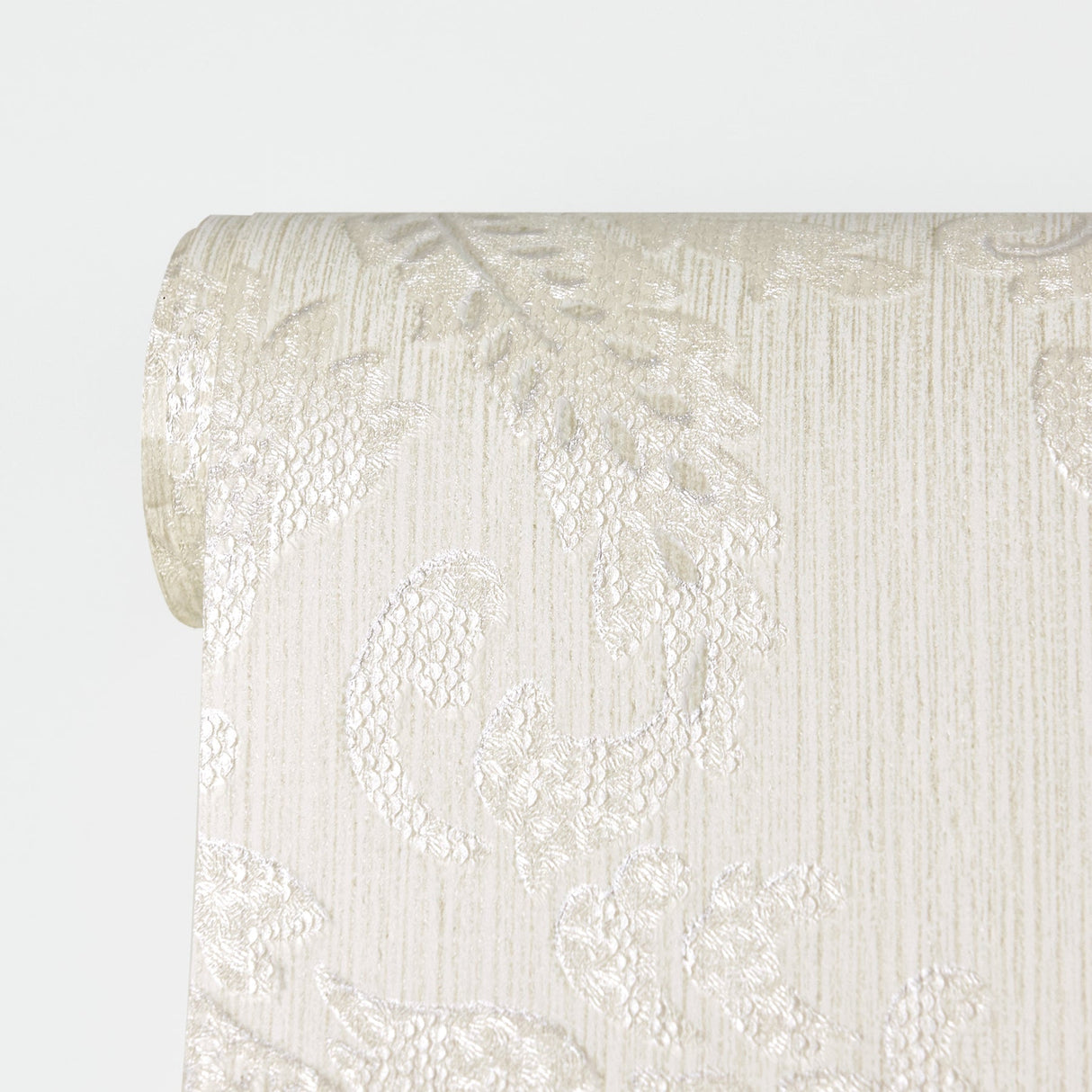 Advantage 2810-BLW10901 Maizey White Damask Wallpaper