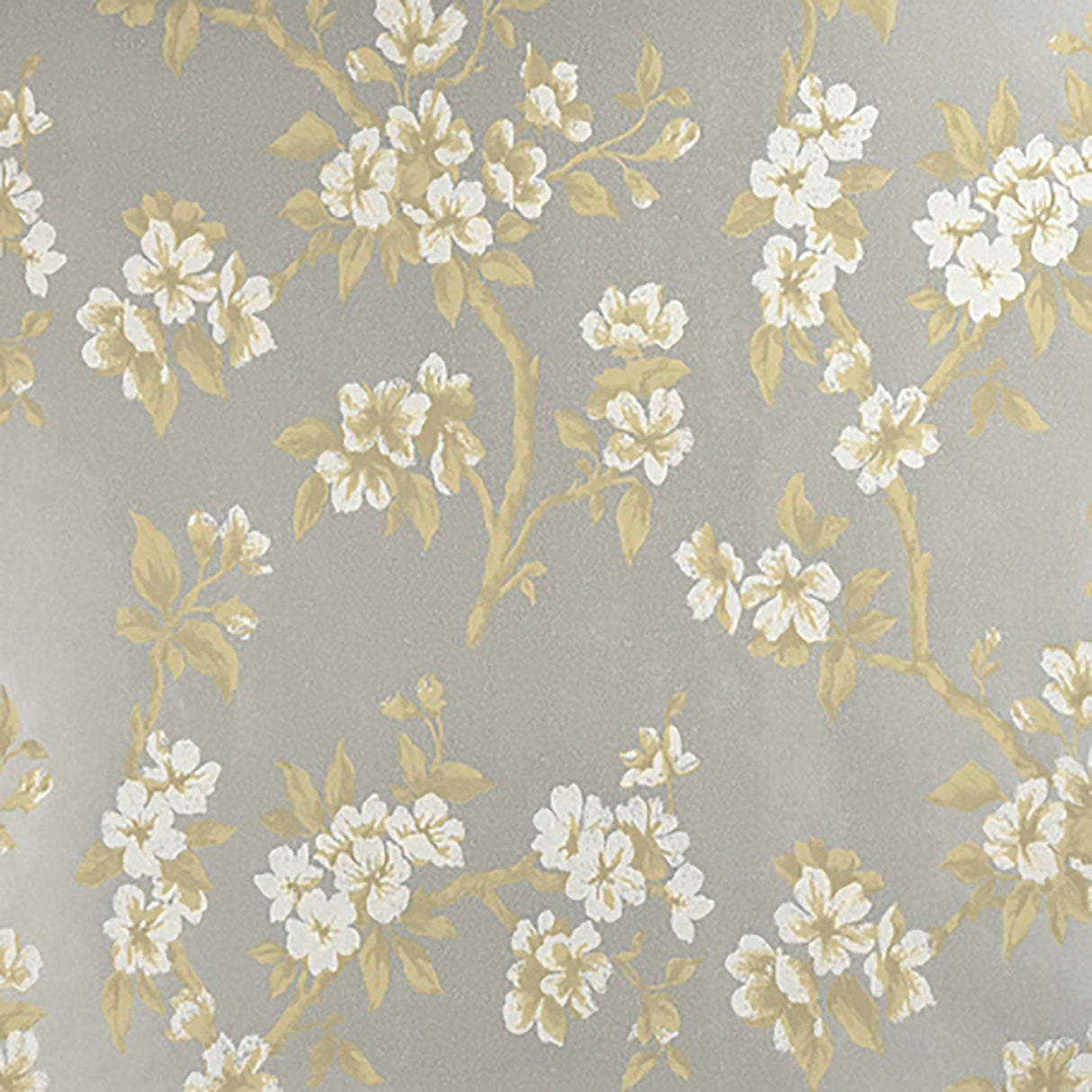 Advantage 2810-C360501 Ellen Silver Floral Wallpaper