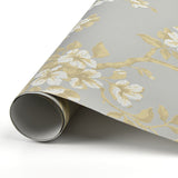 Advantage 2810-C360501 Ellen Silver Floral Wallpaper