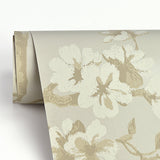 Advantage 2810-C360503 Ellen Beige Floral Wallpaper