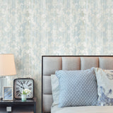Advantage 2810-SH01023 Camilia Light Blue Damask  Wallpaper
