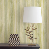 Advantage 2810-SH01038 Donella Green Stripe  Wallpaper