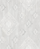Advantage 2810-SH01071 Leana Dove Medallion Wallpaper