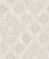 Advantage 2810-SH01072 Leana Yellow Medallion Wallpaper