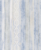 Advantage 2810-SH01084 Blair Blue Ikat Stripe  Wallpaper