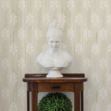 Advantage 2810-SH01124 Alison Beige Damask Motif  Wallpaper