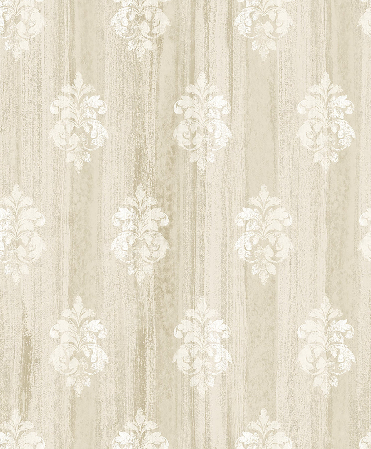 Advantage 2810-SH01124 Alison Beige Damask Motif  Wallpaper