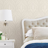 Advantage 2810-XSS0501 Vivian Off-White Nouveau Damask Wallpaper