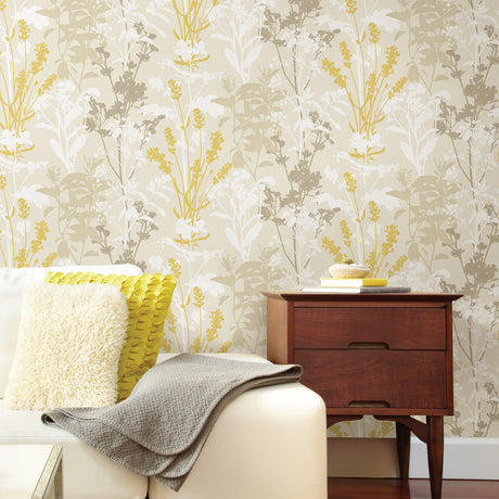 Advantage 2811-24570 Santa Lucia Beige Wild Flowers Wallpaper