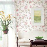 Advantage 2811-87719 Parry Pink Floral Wallpaper