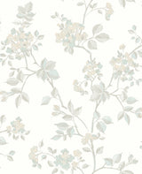 Advantage 2811-87721 Parry Light Grey Floral Wallpaper