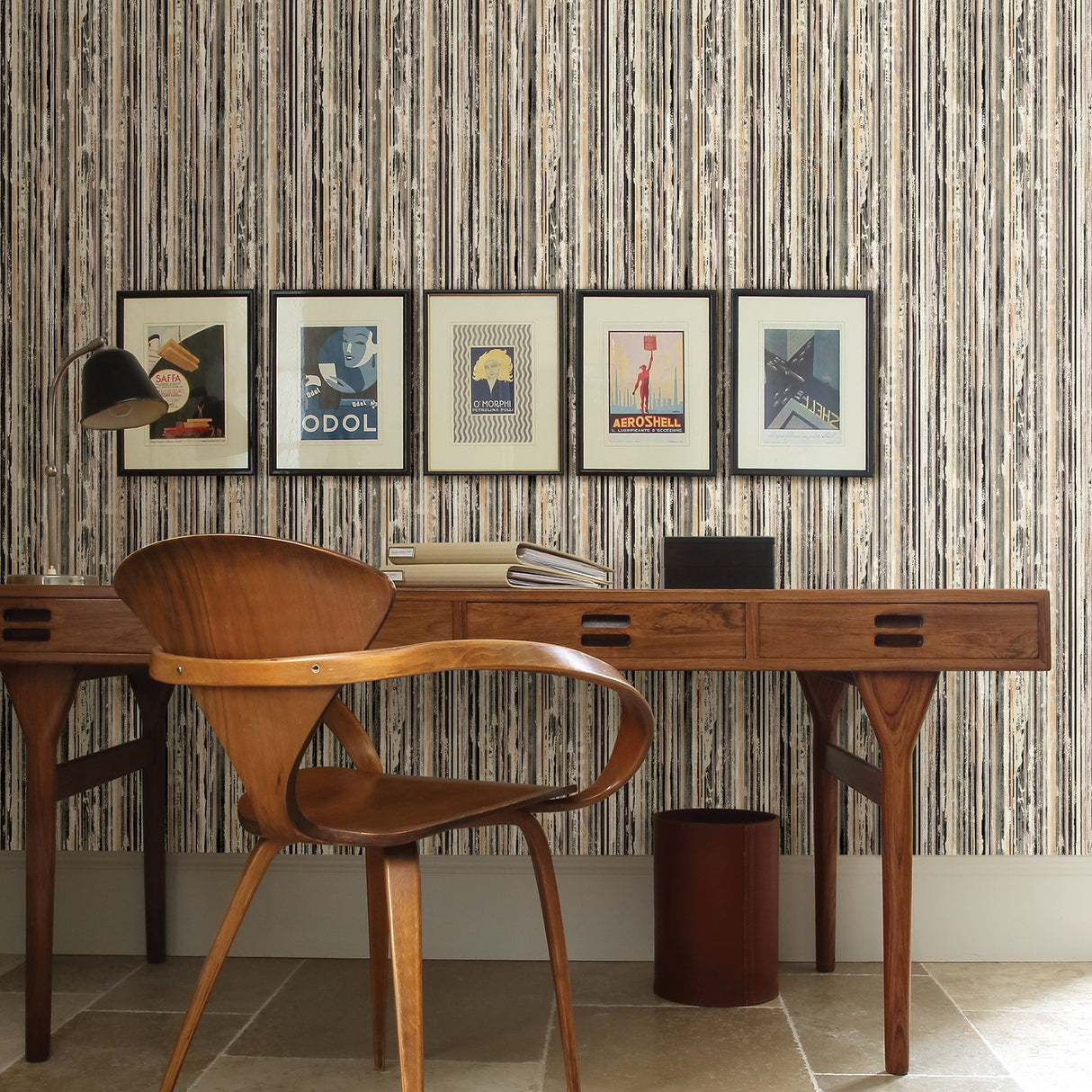 Advantage 2811-BLW20407 Taylor Beige Stripe Wallpaper