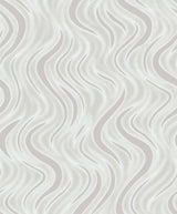 Advantage 2811-JY10301 Roxie Silver Wave Wallpaper