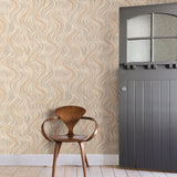 Advantage 2811-JY10304 Roxie Orange Wave Wallpaper