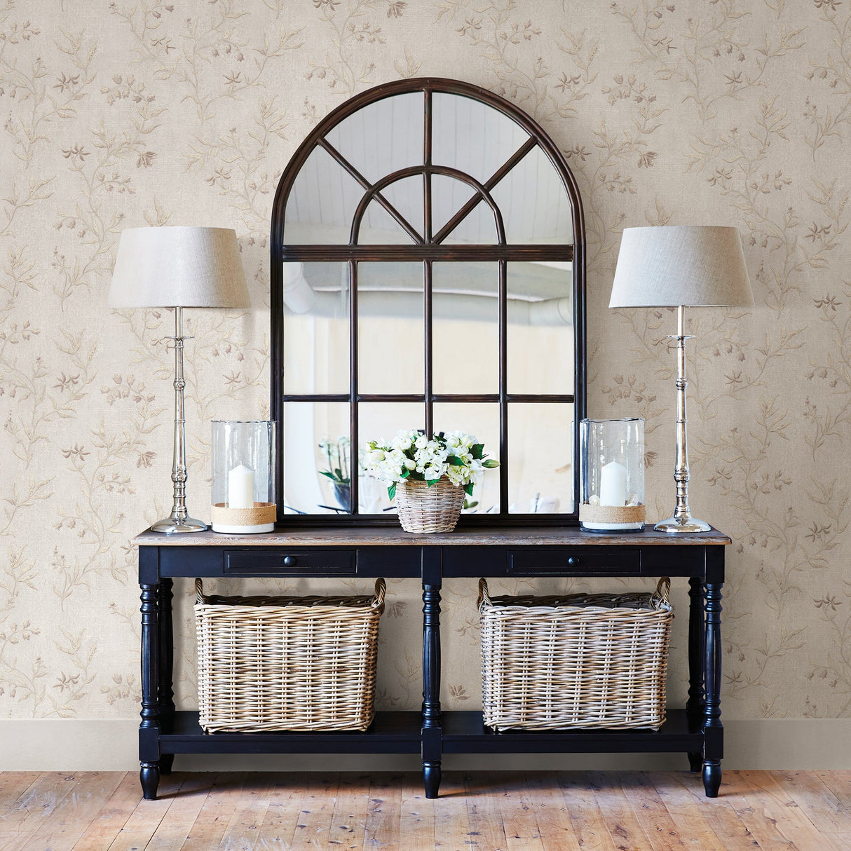 Advantage 2811-JY11101 Dahlia Ivory Trail Wallpaper