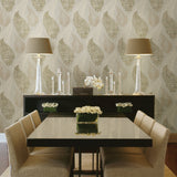 Advantage 2811-JY11404 Rosemary Khaki Leaf Wallpaper