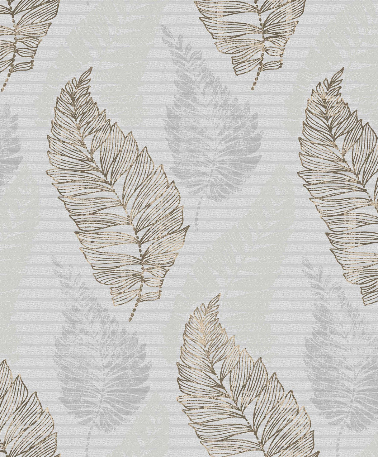 Advantage 2811-JY11405 Rosemary Grey Leaf Wallpaper