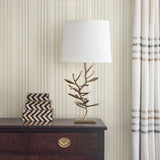 Advantage 2812-BLW10201 Vickie Cream Stripe Wallpaper