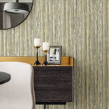 Advantage 2812-BLW20406 Savanna Olive Stripe Wallpaper