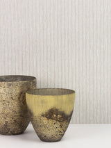 Advantage 2812-IH18401B Lily Taupe Stripe Wallpaper